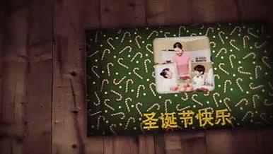 卡通三维立体圣诞节家庭相册展示AE模板视频的预览图